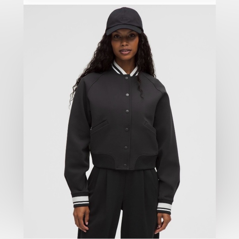 Lululemon Snap Front Collegiate jacket